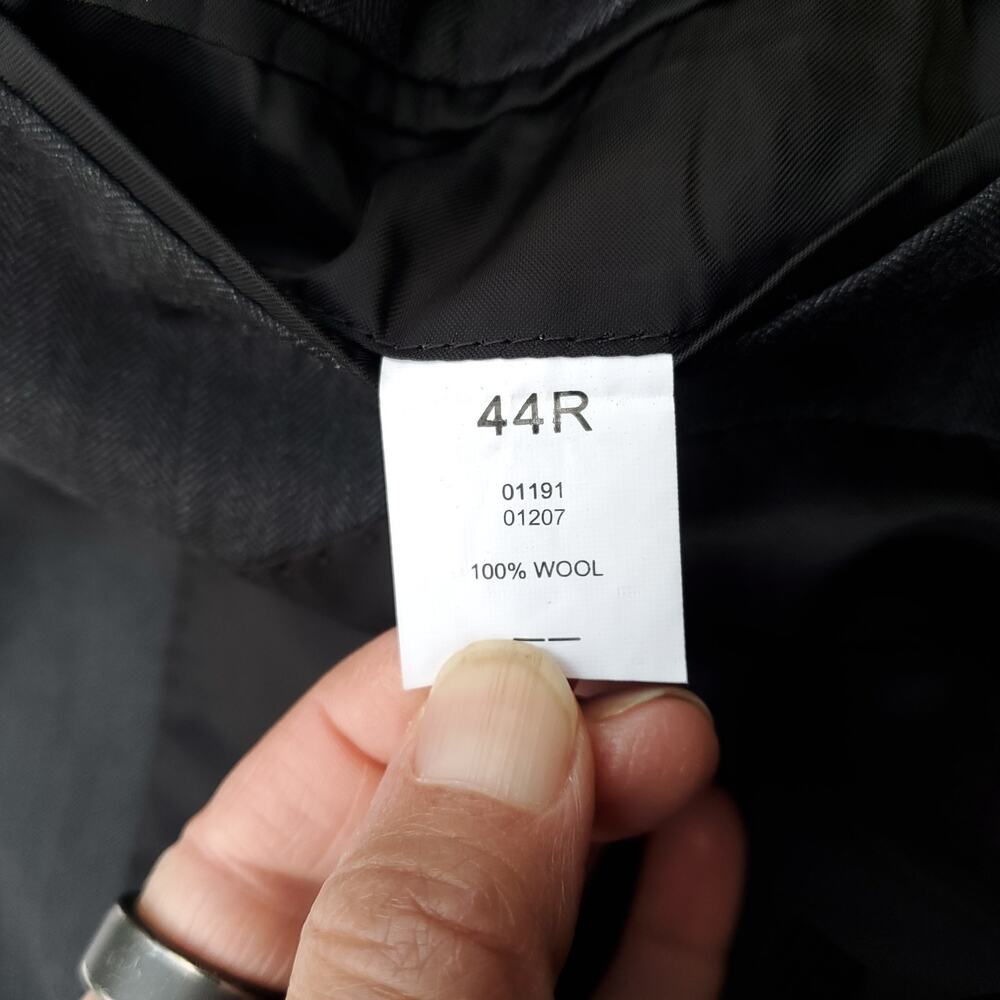 Jos A Bank Gray Wool Blazer Jacket Sport Coat Signature Gentleman Classic 44R - Picture 16 of 16